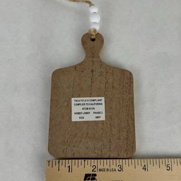 5 pc Autumn Decorative Set: Wooden Sign Faux Caramel Apples and Fall Rolling Pin - Picture 10 of 11